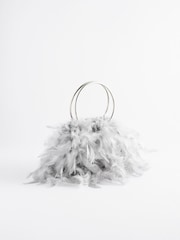 Grey Feather Bag - Image 4 of 6