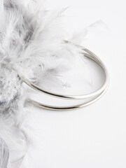 Grey Feather Bag - Image 5 of 6