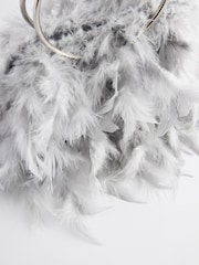 Grey Feather Bag - Image 6 of 6
