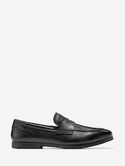 Cole Haan Black Wyeth Grand Penny Loafers - Image 1 of 6