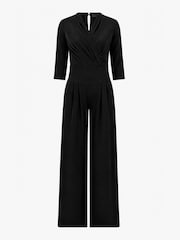 Hot Squash Black Wrap Wide Leg Jumpsuit - Image 4 of 4