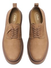 Clarks Natural Nubuck Badell Lace Shoes - Image 1 of 6