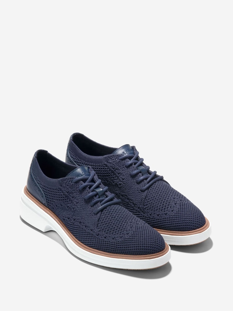 Cole Haan Blue Grand CitySpectre Stitchlite™ Oxfords Shoes - Image 2 of 6 Cole Haan Blue Grand CitySpectre Stitchlite™ Oxfords Shoes - Image 2 of 6