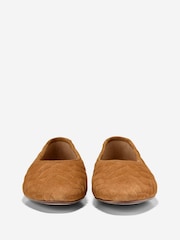 Cole Haan Brown Jasleen Quilted Ballet Flats - Image 2 of 6