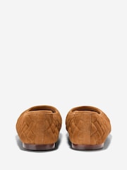Cole Haan Brown Jasleen Quilted Ballet Flats - Image 3 of 6