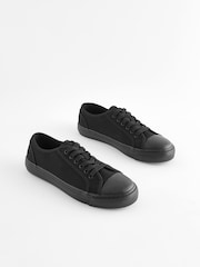 Black Forever Comfort® Canvas Baseball Trainers - Image 4 of 9