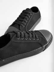 Black Forever Comfort® Canvas Baseball Trainers - Image 5 of 9