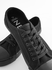 Black Forever Comfort® Canvas Baseball Trainers - Image 6 of 9