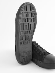 Black Forever Comfort® Canvas Baseball Trainers - Image 7 of 9