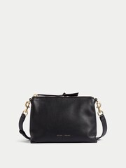 Jigsaw Black Pebble Leather Ava Cross-Body Bag - Image 3 of 5