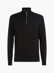 Calvin Klein Pullover aus Merinowolle mit kurzem Reissverschluss - Bild 4 von 5