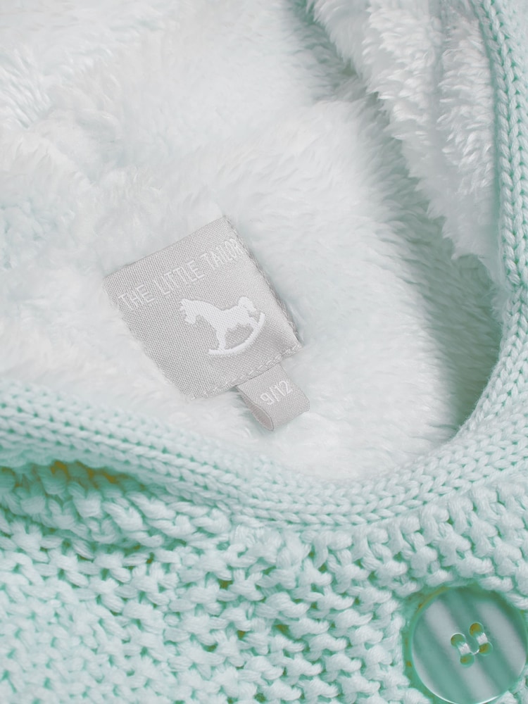 The Little Tailor Baby 100% Cotton Plush Lined Pixie Pram Coat - Image 4 of 4 The Little Tailor Baby 100% Cotton Plush Lined Pixie Pram Coat - Image 4 of 4