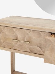 Mid Natural Alba Solid Mango Console Dressing Table - Image 9 of 9
