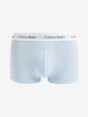 Calvin Klein Blue/White Low Rise Trunks 3 Pack Boxers - Image 3 of 4
