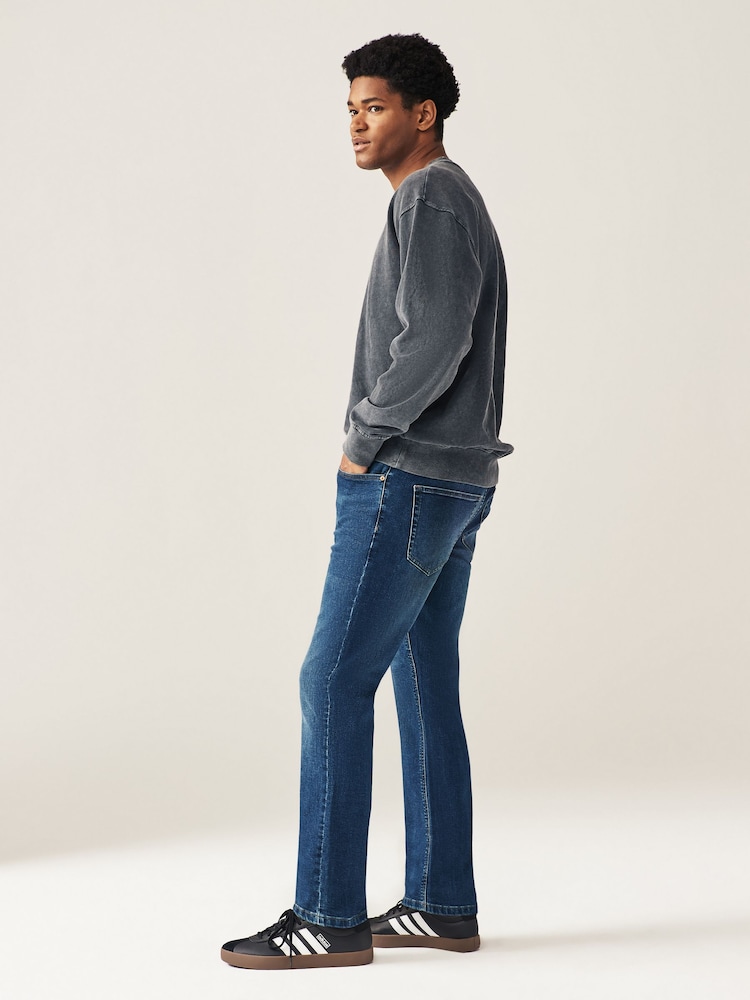 Mittelblau - Einzeln - Slim Fit Classic Stretch-Jeans - Image 4 of 9