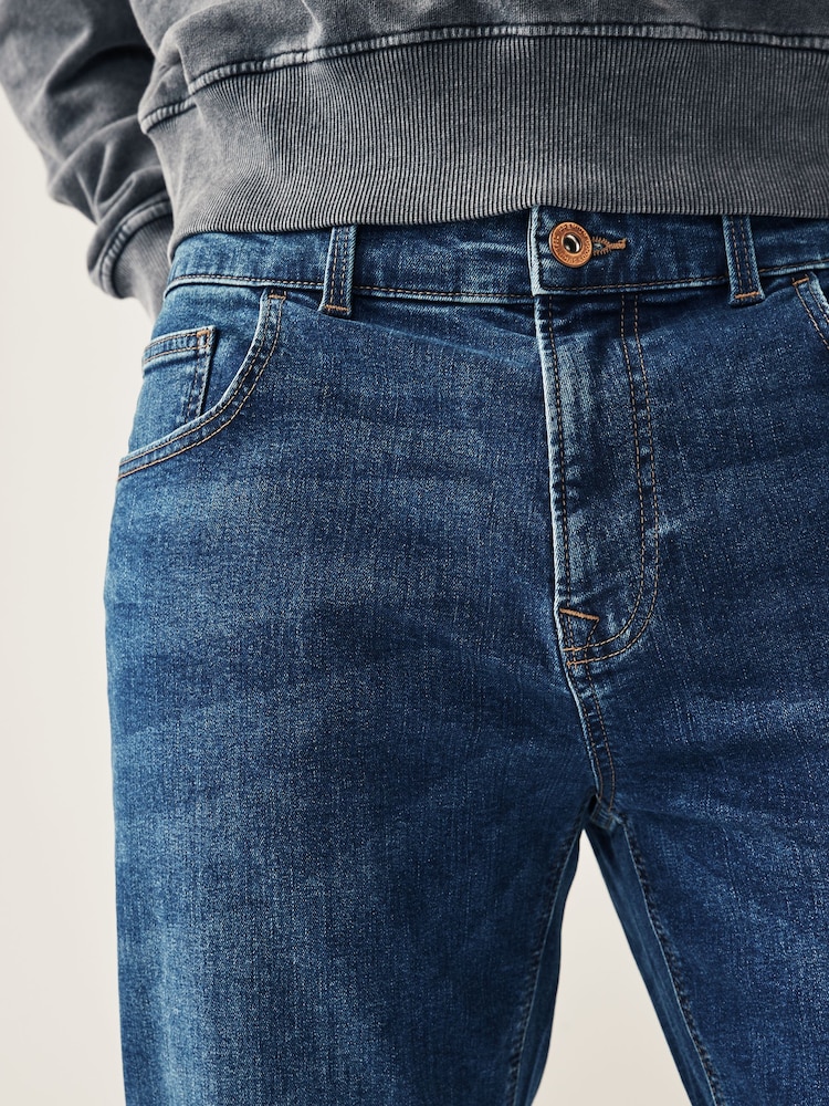 Mittelblau - Einzeln - Slim Fit Classic Stretch-Jeans - Image 5 of 9