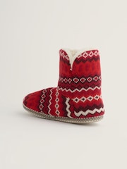 Seasalt Cornwall Red Snooze Slippers - Image 2 of 5