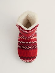 Seasalt Cornwall Red Snooze Slippers - Image 3 of 5