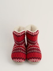 Seasalt Cornwall Red Snooze Slippers - Image 4 of 5