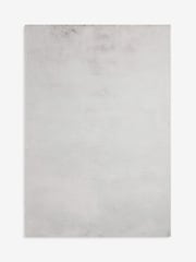 Light Grey Plush Faux Fur Rug - Image 6 of 6