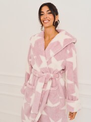 Jim Jam the Label Pink Printed Star Dressing Gown - Image 5 of 7