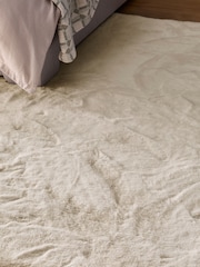 Ivory Plush Faux Fur Rug - Image 3 of 12