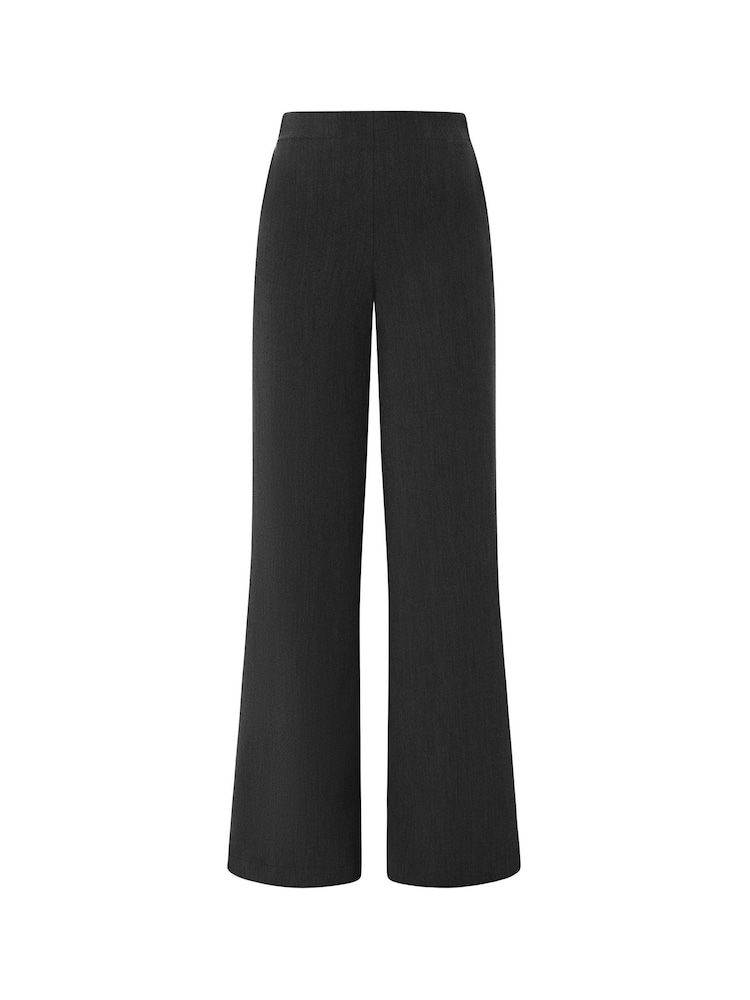 Hot Squash Black Smart Wideleg Trousers - Image 3 of 3 Hot Squash Black Smart Wideleg Trousers - Image 3 of 3