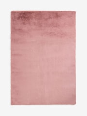 Pink Plush Faux Fur Rug - Image 7 of 8