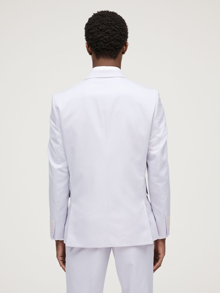 Lilac Purple Slim Fit Motionflex Stretch Suit Jacket - Image 2 of 9