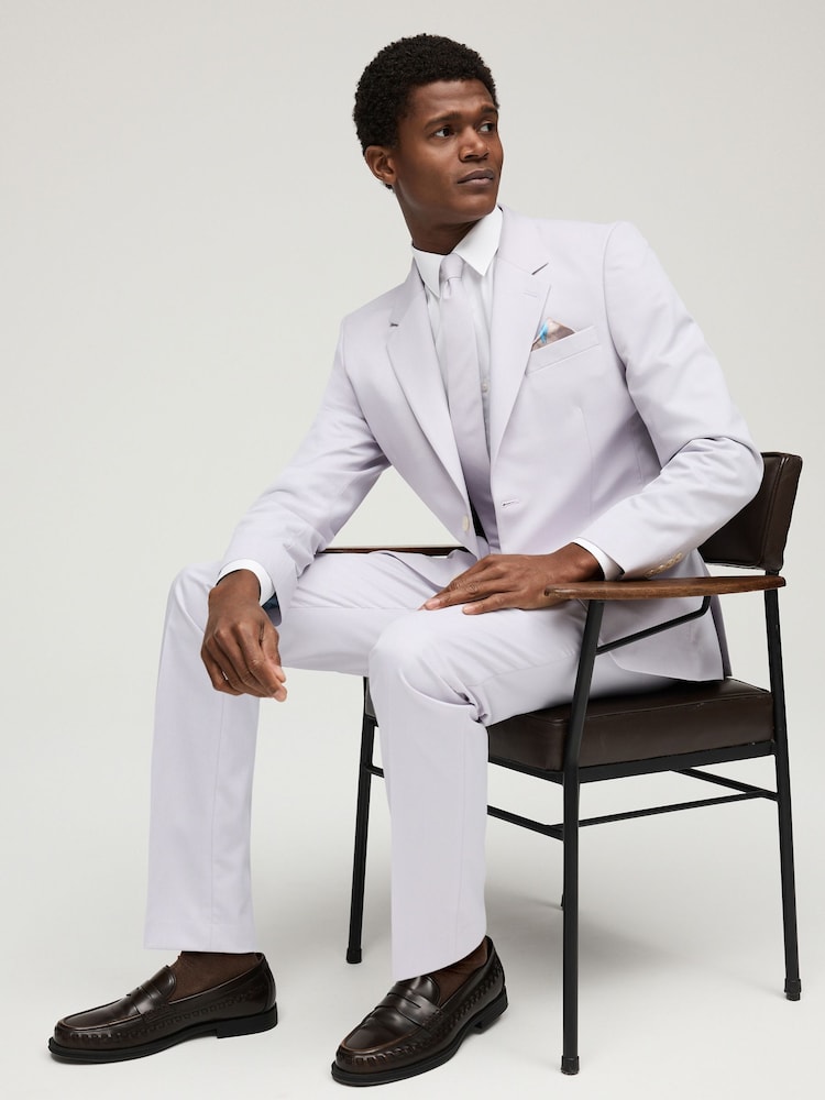 Buy Lilac Purple Slim Fit Motionflex Stretch Suit Jacket from the