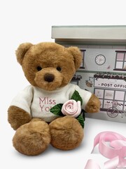 Mum To Be Frankie Bear Soft Toy and Baby Rosebud Socks - Miss You - Image 1 of 1