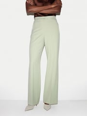 Jigsaw Green Pintuck Tuxedo Trouser - Image 2 of 4