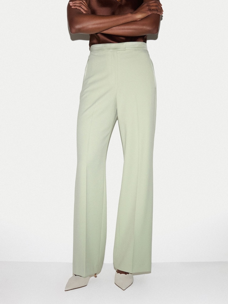 Jigsaw Green Pintuck Tuxedo Trouser - Image 2 of 4