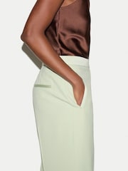 Jigsaw Green Pintuck Tuxedo Trouser - Image 3 of 4