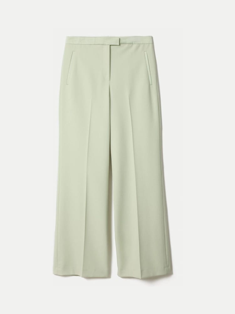 Jigsaw Green Pintuck Tuxedo Trouser - Image 4 of 4