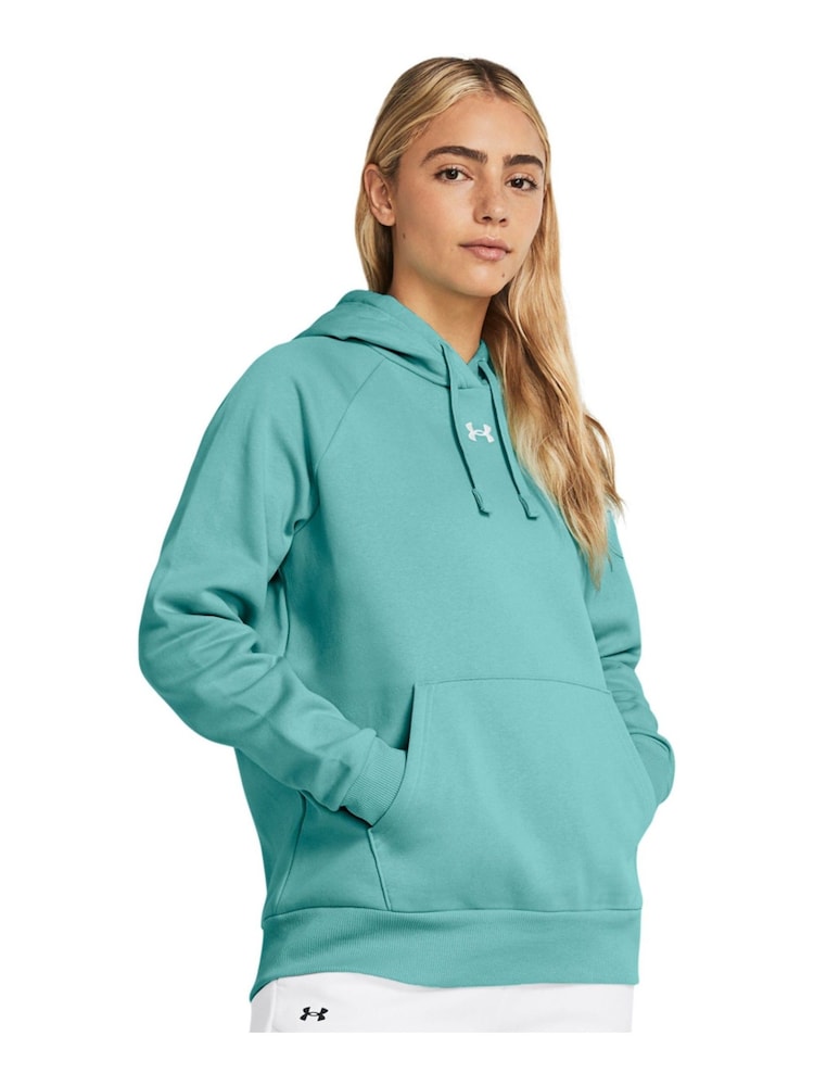Under Armour Blue Rival Fleece Hoodie - Image 1 of 5