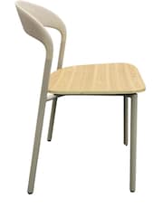Fusion Living Set of 2 Beige Fusion Living Darley Dining Chairs - Image 4 of 6