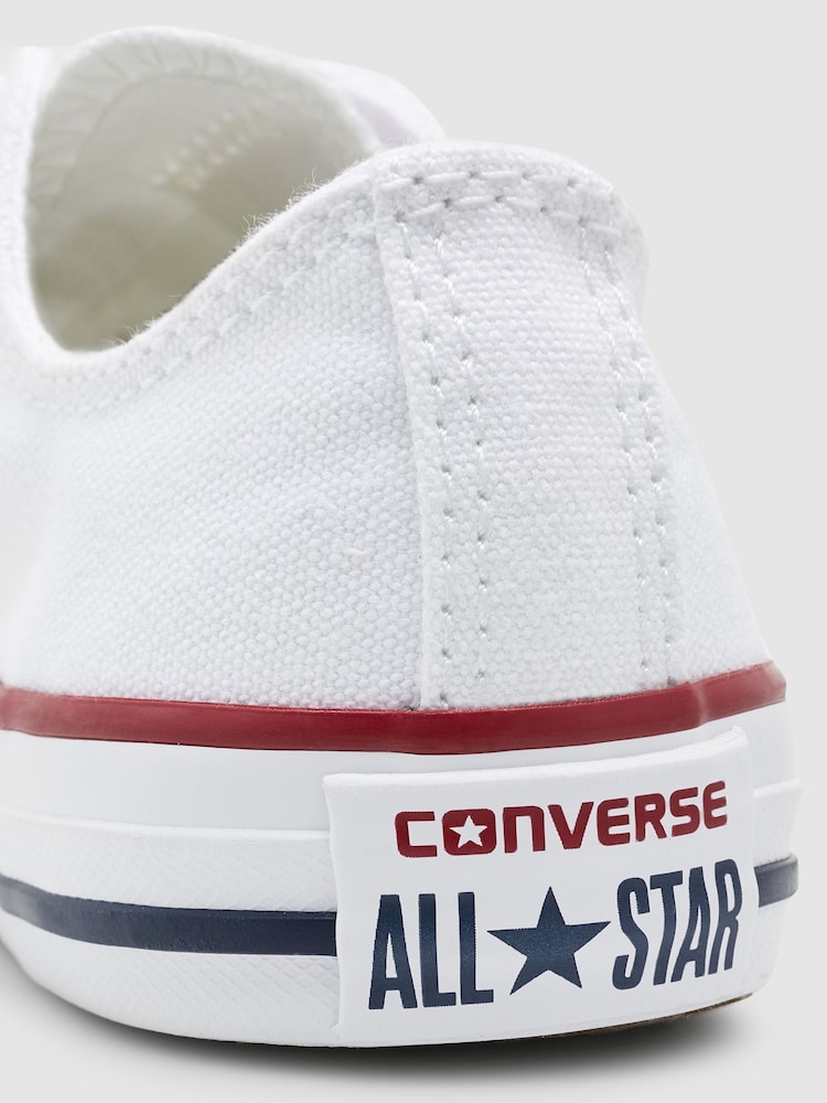 أبيض - حذاء رياضي للأطفال Chuck Taylor All Star Ox من Converse  - صورة 2 من 4