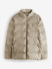 Stone Shower Resistant Rubberised Funnel Puffer Coat - Image 7 of 12