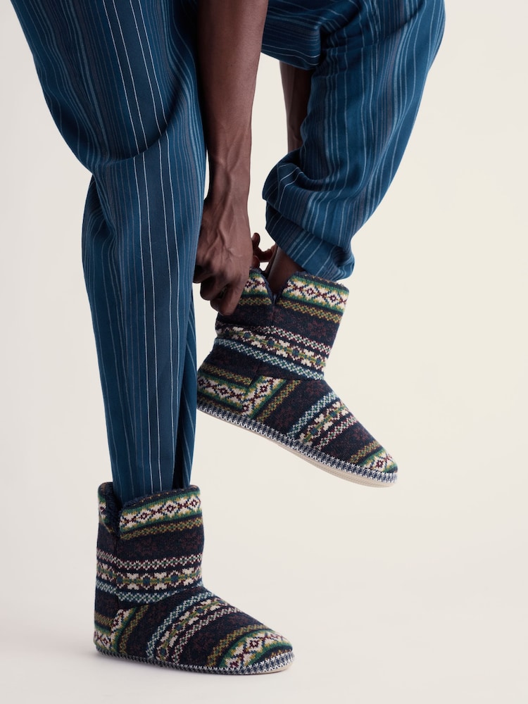 أزرق - Seasalt Cornwall Northaway Slippers - صورة 1 من 3