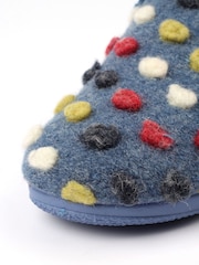 Lunar Light Blue Lunar Montreal Polka Dot Slippers - Image 11 of 11