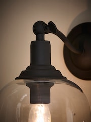 Black Gloucester Mains Operated Wireless Wall Light - Image 3 of 6