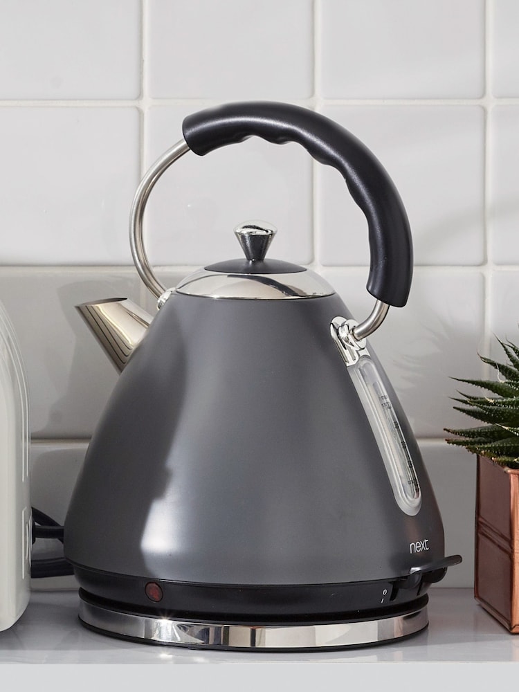 Dark Grey Pyramid Kettle - Image 1 of 6 Dark Grey Pyramid Kettle - Image 1 of 6
