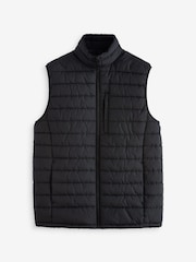 Black Shower Resistant Lightweight Puffer Gilet - Image 5 of 8
