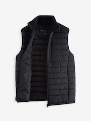 Black Shower Resistant Lightweight Puffer Gilet - Image 6 of 8