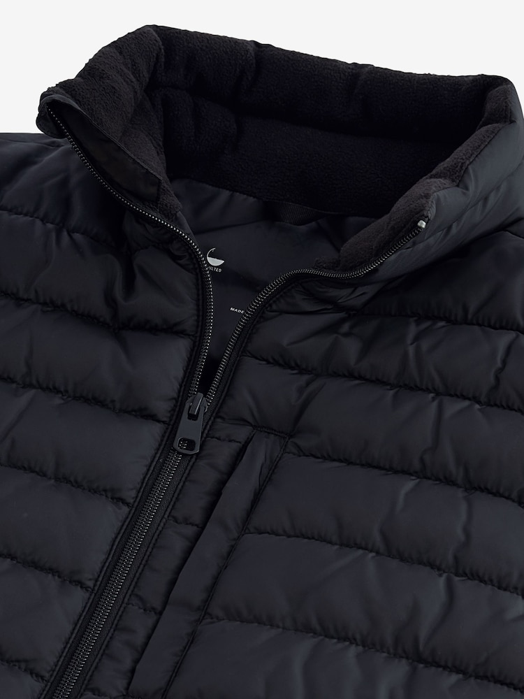 Schwarz - Spritzwasserabweisende leichte Puffer-Weste - Image 7 of 8