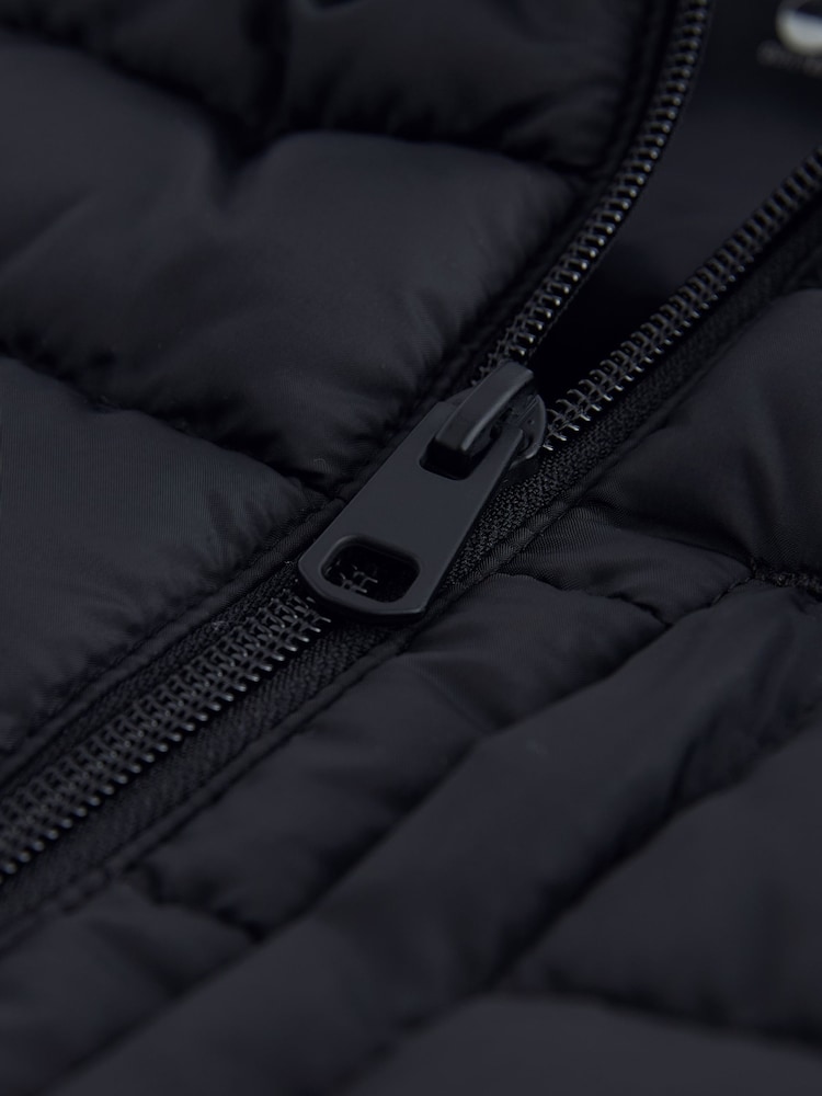 Black Shower Resistant Lightweight Puffer Gilet - Image 8 of 8