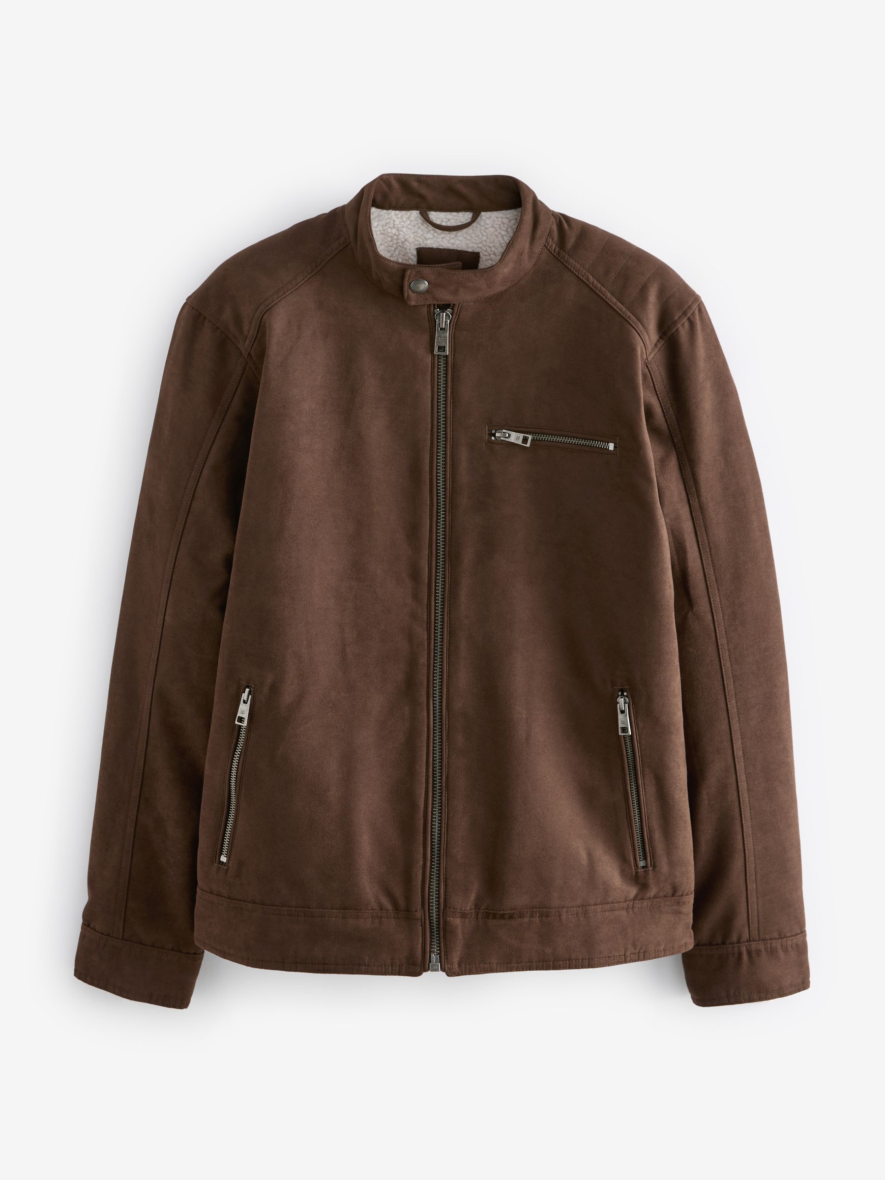 Suede borg jacket womens cheap
