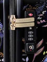 Sara Miller Botanic Medium 4 Wheel Black Suitcase - Image 6 of 6