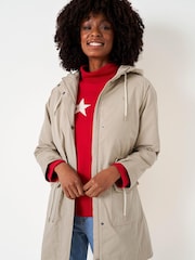 Crew Clothing Company Natural Stone Parka - Image 1 of 4